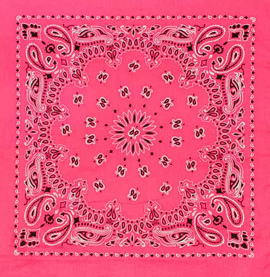 Bewild Neon Pink Bandana (Glows Under Black Light) 4 Bewild Neon Pink Bandana (Glows Under Black Light)