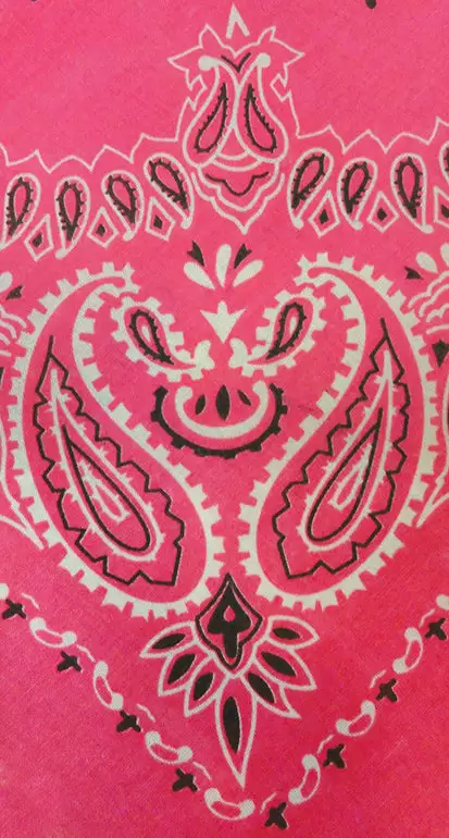 Bewild Neon Pink Bandana (Glows Under Black Light) 5 Bewild Neon Pink Bandana (Glows Under Black Light)