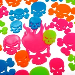 Bewild Neon & Black Light Accessories Neon Skulls Black Light Reactive Wall Decorations