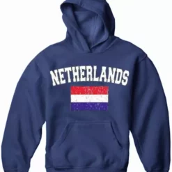 Bewild Netherlands Vintage Flag International Hoodie Nationality & Ethnic