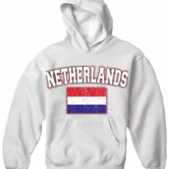 Bewild Netherlands Vintage Flag International Hoodie Nationality & Ethnic