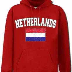 Bewild Netherlands Vintage Flag International Hoodie Nationality & Ethnic