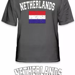 Bewild Nationality & Ethnic Netherlands Vintage Flag International Mens T-Shirt