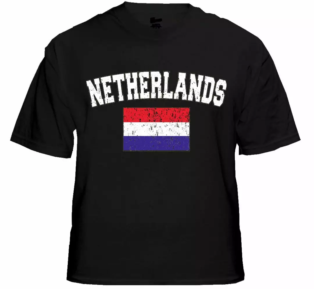 Bewild Nationality & Ethnic Netherlands Vintage Flag International Mens T-Shirt 5 Bewild Nationality & Ethnic Netherlands Vintage Flag International Mens T-Shirt