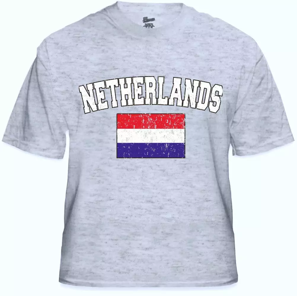 Bewild Nationality & Ethnic Netherlands Vintage Flag International Mens T-Shirt 6 Bewild Nationality & Ethnic Netherlands Vintage Flag International Mens T-Shirt