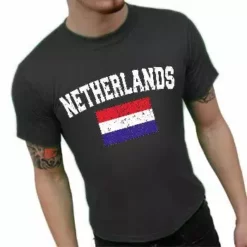Bewild Nationality & Ethnic Netherlands Vintage Flag International Mens T-Shirt 19 Bewild Nationality & Ethnic Netherlands Vintage Flag International Mens T-Shirt