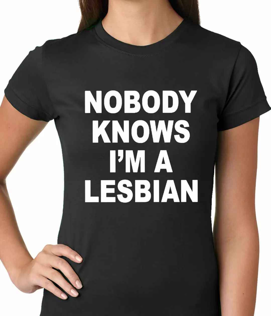 Bewild Nobody Knows I'm A Lesbian Girls T-Shirt 4 Bewild Nobody Knows I'm A Lesbian Girls T-Shirt
