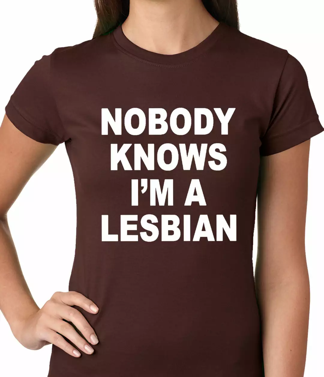 Bewild Nobody Knows I'm A Lesbian Girls T-Shirt 5 Bewild Nobody Knows I'm A Lesbian Girls T-Shirt