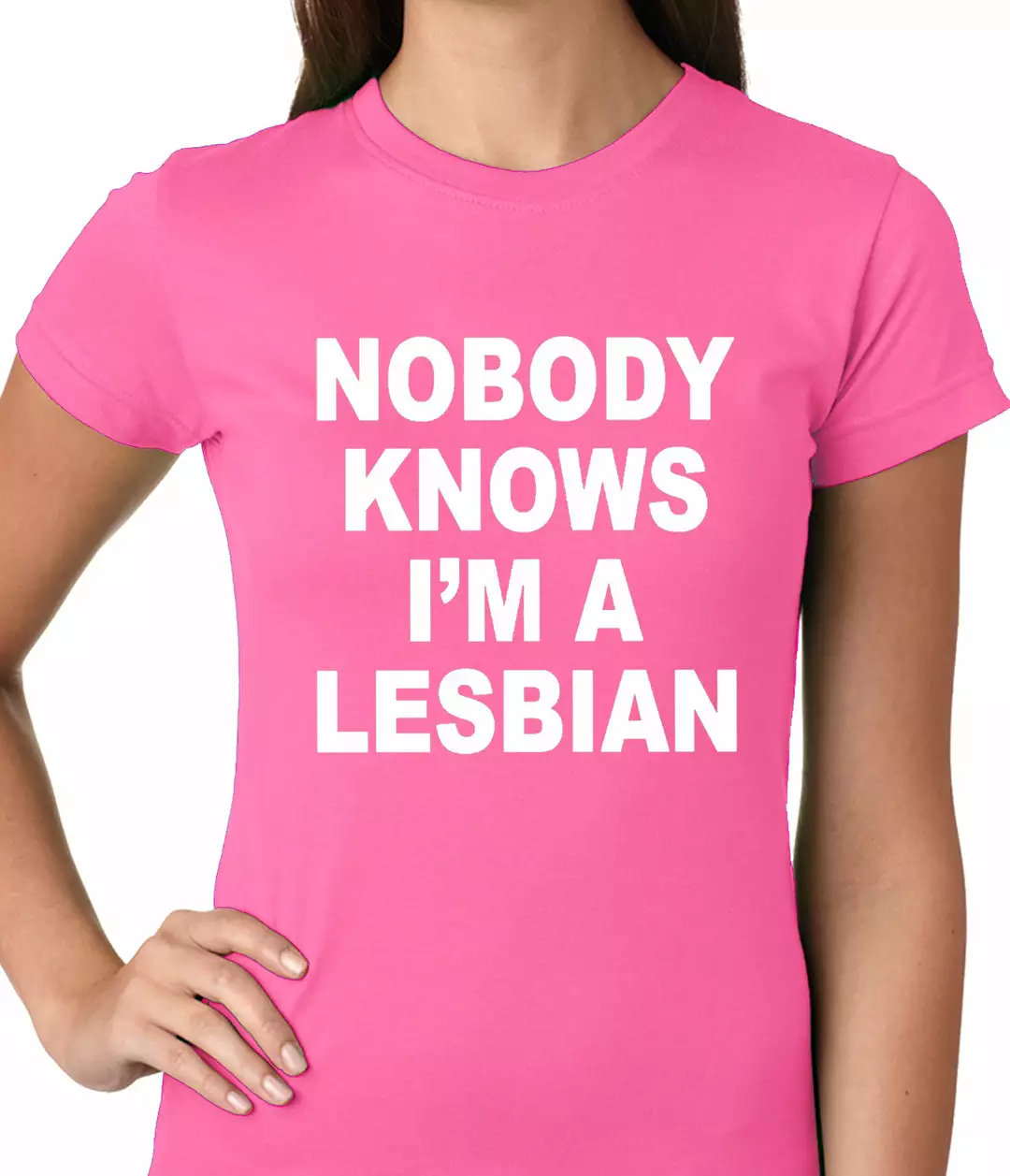 Bewild Nobody Knows I'm A Lesbian Girls T-Shirt 7 Bewild Nobody Knows I'm A Lesbian Girls T-Shirt