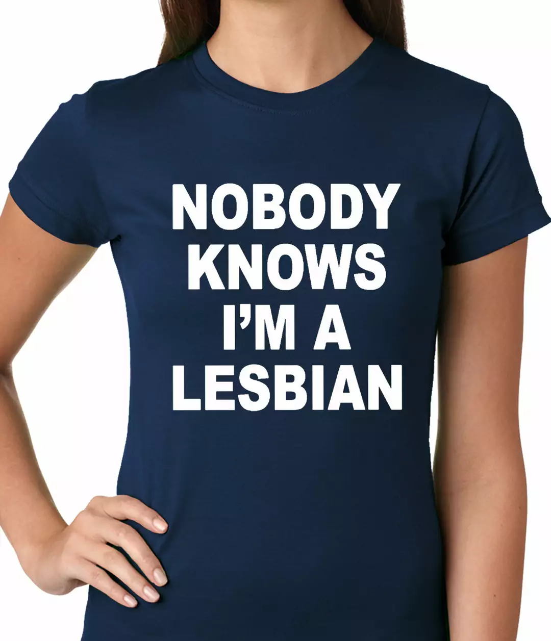 Bewild Nobody Knows I'm A Lesbian Girls T-Shirt 10 Bewild Nobody Knows I'm A Lesbian Girls T-Shirt