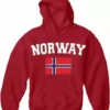 Bewild Norway Vintage Flag International Hoodie Nationality & Ethnic