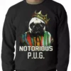 Bewild Notorious Pug Life Adult Crewneck