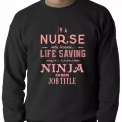 Bewild Nurse - Full Time Ninja Crewneck Sweatshirt