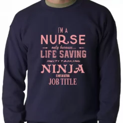 Bewild Nurse - Full Time Ninja Crewneck Sweatshirt