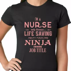 Bewild Nurse - Full Time Ninja Ladies T-shirt Positive Reinforcement