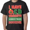 Bewild Holiday Prints OCD - Obsessive Christmas Disorder Mens T-shirt