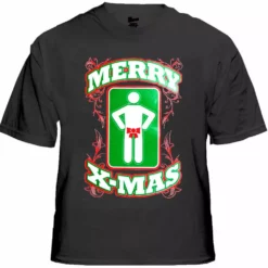 Bewild Holiday Prints Offensive Christmas T-Shirts - Merry X-Mas T-Shirt