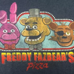 Bewild Comic Con & Gaming Clothing, Video Game Official Five Nights At Freddy's Freddy Fazbear's Pizza Graphic T-Shirt