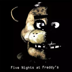 Bewild Official Five Nights At Freddy's Logo Mens T-Shirt (Black)