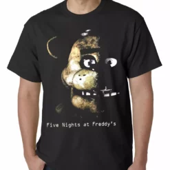 Bewild Official Five Nights At Freddy's Logo Mens T-Shirt (Black)
