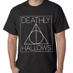 Bewild Official Harry Potter Deathly Hallows Mens T-shirt Comic Con & Gaming Clothing, Video Game