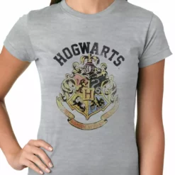 Bewild Comic Con & Gaming Clothing Video Game Official Hogwarts School Crest Ladies T-shirt
