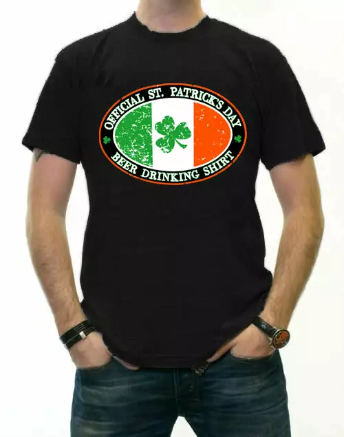 Bewild Official St. Patrick's Day Beer Drinking Men's T-Shirt 6 Bewild Official St. Patrick's Day Beer Drinking Men's T-Shirt