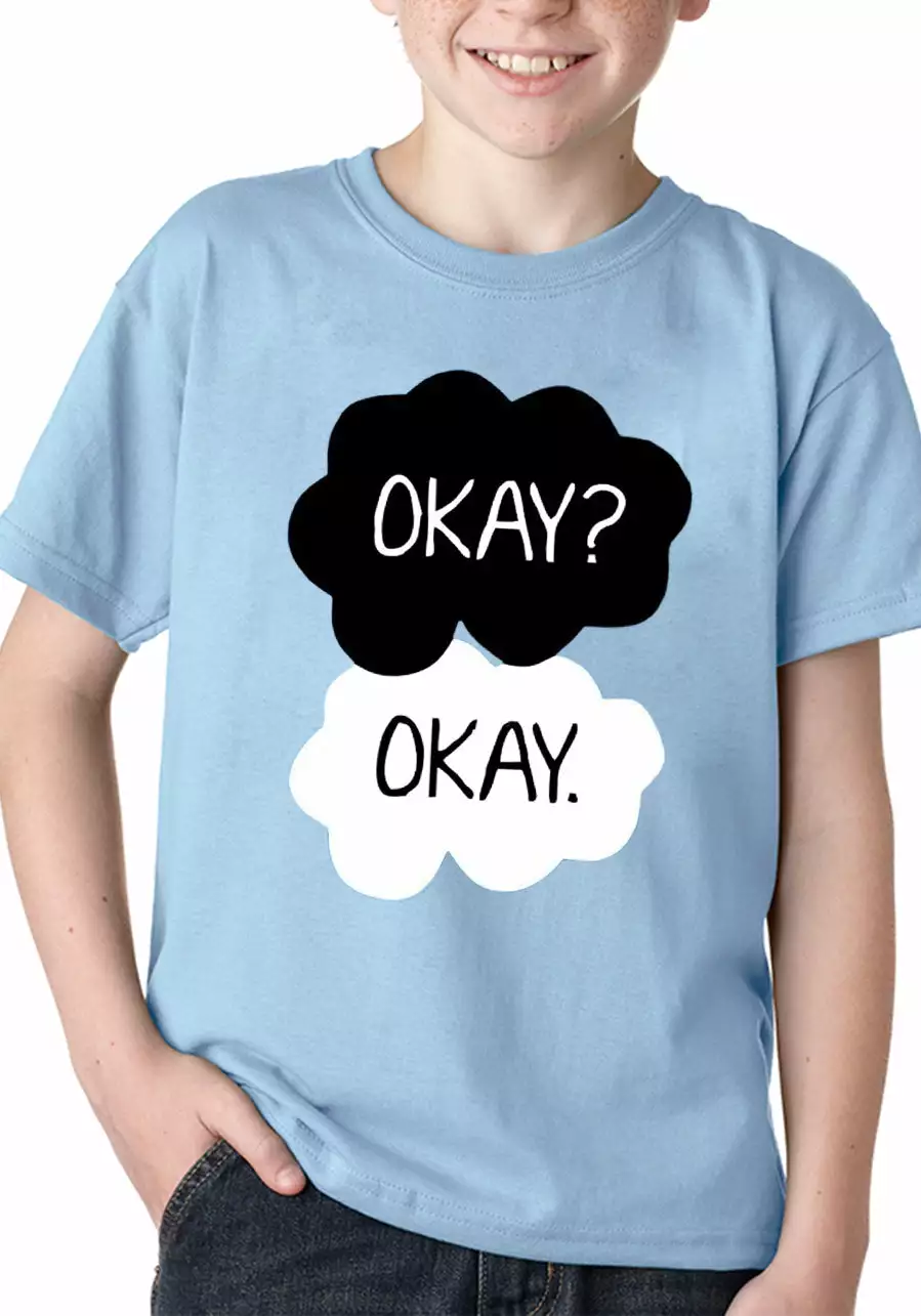 Bewild Famous Quotes And Sayings "Okay? Okay." Quote The Fault In Our Stars Kid's T-Shirt 3 Bewild Famous Quotes And Sayings "Okay? Okay." Quote The Fault In Our Stars Kid's T-Shirt