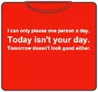 Bewild Cool Funny & Offensive ...One Person A Day T-Shirt 7 Bewild Cool Funny & Offensive ...One Person A Day T-Shirt