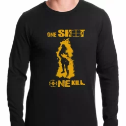 Bewild Cool Funny & Offensive One Shot One Kill Sniper Thermal Shirt