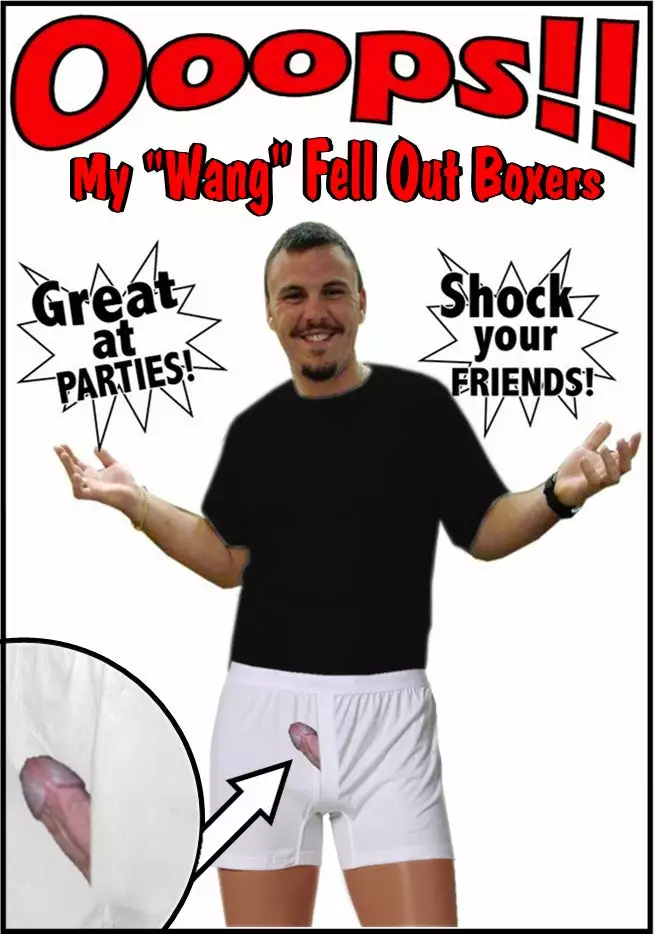 Bewild Men's Boxers Ooops My "Wang" Fell Out Boxer Shorts 3 Bewild Men's Boxers Ooops My "Wang" Fell Out Boxer Shorts