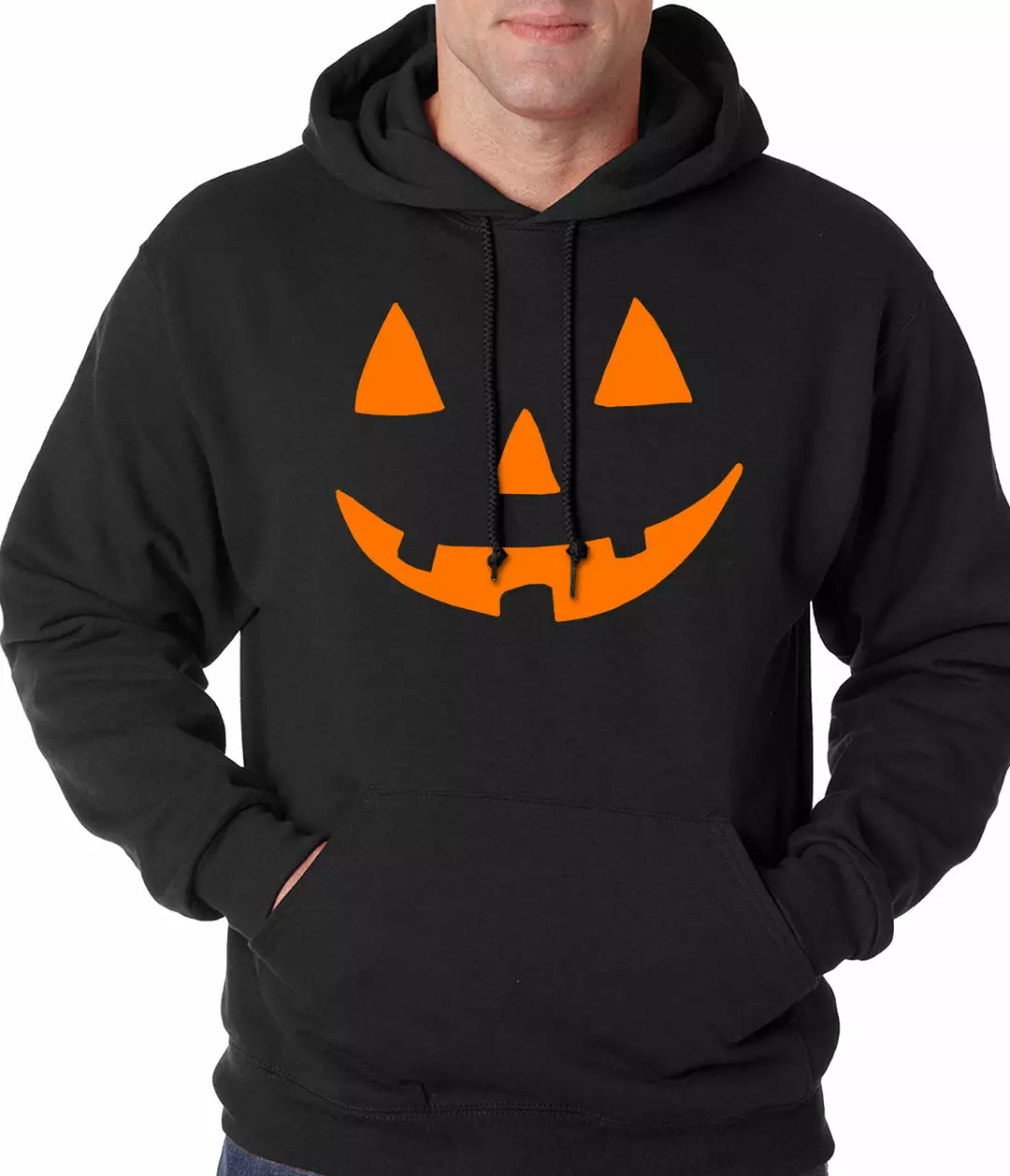 Bewild Halloween Hoodie - Orange Jack O' Lantern Adult Hoodie 3 Bewild Halloween Hoodie - Orange Jack O' Lantern Adult Hoodie