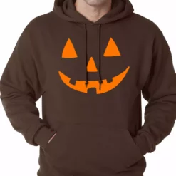 Bewild Halloween Hoodie - Orange Jack O' Lantern Adult Hoodie