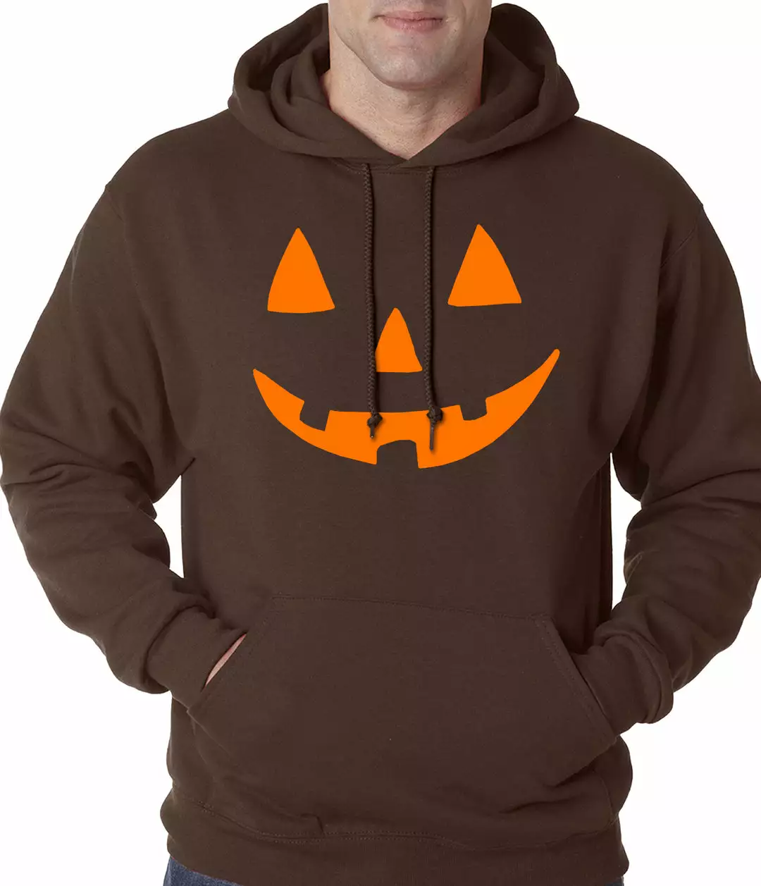 Bewild Halloween Hoodie - Orange Jack O' Lantern Adult Hoodie 4 Bewild Halloween Hoodie - Orange Jack O' Lantern Adult Hoodie