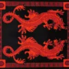 Bewild Oriental Twin Dragon Tapestry Tapestries