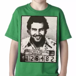 Bewild Cool Funny & Offensive Pablo Escobar Smiling Mug Shot Kids T-shirt 13 Bewild Cool Funny & Offensive Pablo Escobar Smiling Mug Shot Kids T-shirt