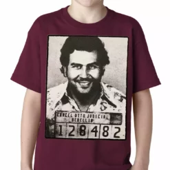Bewild Cool Funny & Offensive Pablo Escobar Smiling Mug Shot Kids T-shirt 15 Bewild Cool Funny & Offensive Pablo Escobar Smiling Mug Shot Kids T-shirt