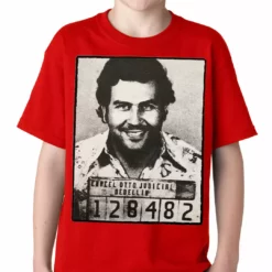 Bewild Cool Funny & Offensive Pablo Escobar Smiling Mug Shot Kids T-shirt 17 Bewild Cool Funny & Offensive Pablo Escobar Smiling Mug Shot Kids T-shirt