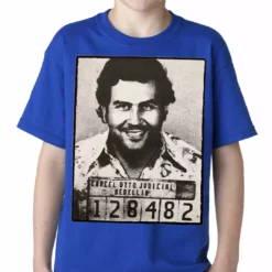 Bewild Cool Funny & Offensive Pablo Escobar Smiling Mug Shot Kids T-shirt 18 Bewild Cool Funny & Offensive Pablo Escobar Smiling Mug Shot Kids T-shirt