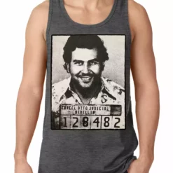 Bewild Pablo Escobar Smiling Mug Shot Tank Top