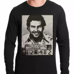 Bewild Pablo Escobar Smiling Mug Shot Thermal Shirt