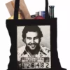 Bewild Pablo Escobar Smiling Mug Shot Tote Bag Cool Funny & Offensive