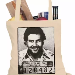 Bewild Pablo Escobar Smiling Mug Shot Tote Bag Cool Funny & Offensive 14 Bewild Pablo Escobar Smiling Mug Shot Tote Bag Cool Funny & Offensive