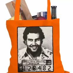 Bewild Pablo Escobar Smiling Mug Shot Tote Bag Cool Funny & Offensive 16 Bewild Pablo Escobar Smiling Mug Shot Tote Bag Cool Funny & Offensive