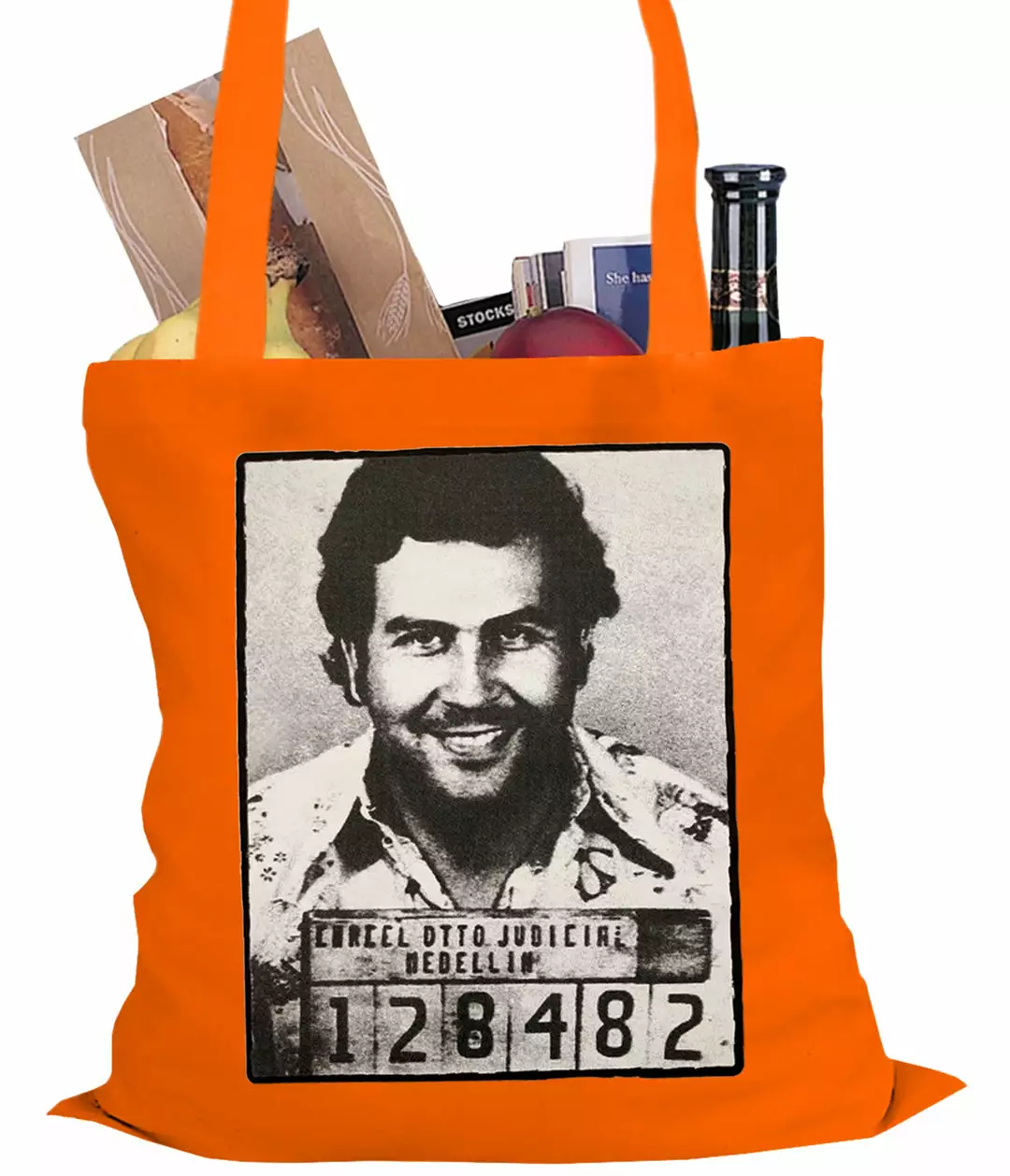 Bewild Pablo Escobar Smiling Mug Shot Tote Bag Cool Funny & Offensive 8 Bewild Pablo Escobar Smiling Mug Shot Tote Bag Cool Funny & Offensive