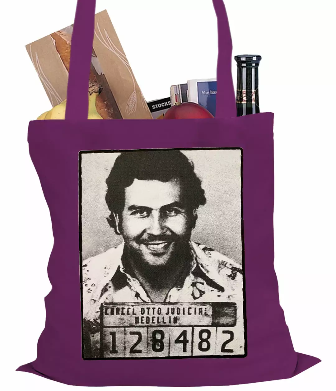 Bewild Pablo Escobar Smiling Mug Shot Tote Bag Cool Funny & Offensive 9 Bewild Pablo Escobar Smiling Mug Shot Tote Bag Cool Funny & Offensive