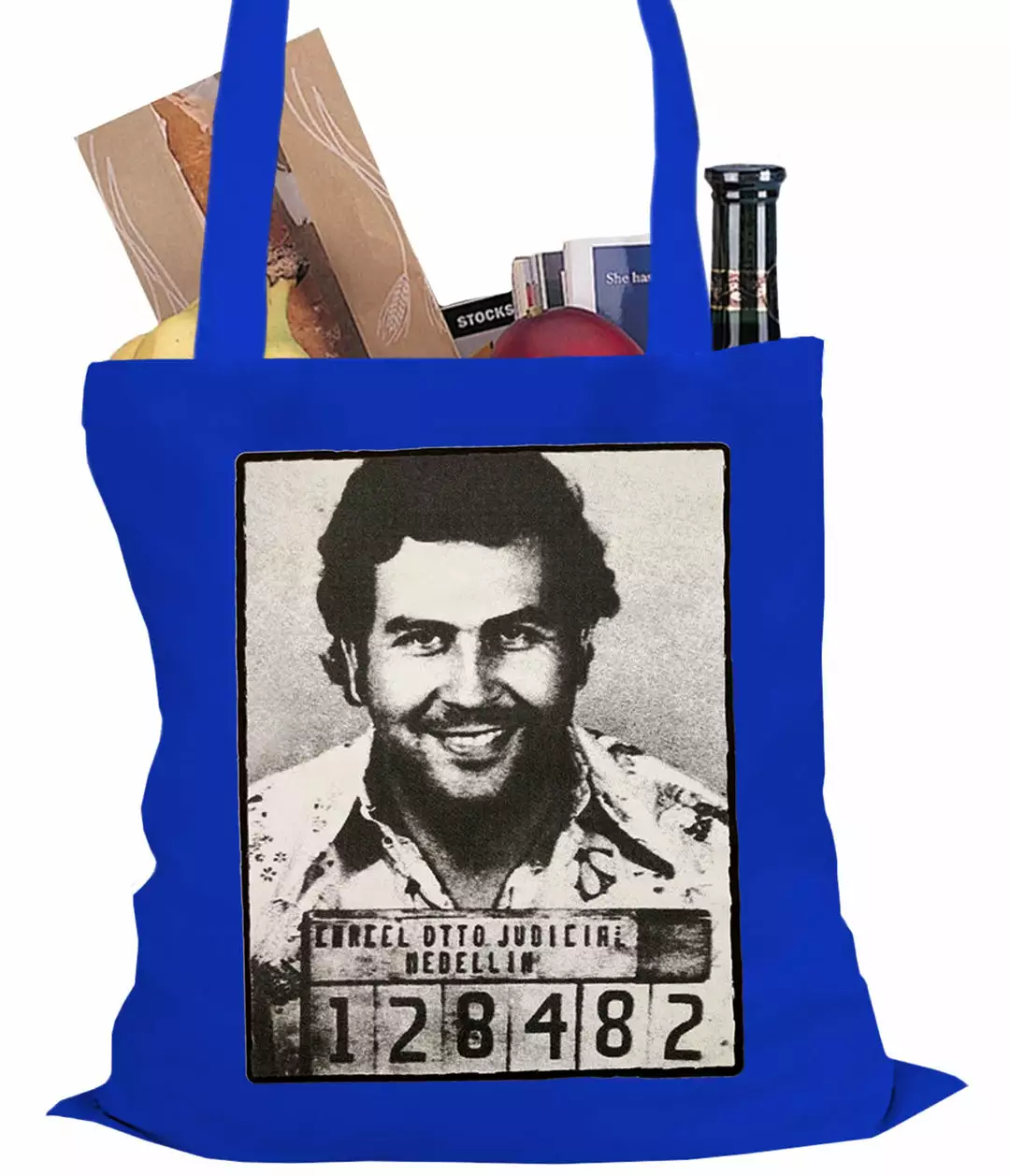 Bewild Pablo Escobar Smiling Mug Shot Tote Bag Cool Funny & Offensive 11 Bewild Pablo Escobar Smiling Mug Shot Tote Bag Cool Funny & Offensive
