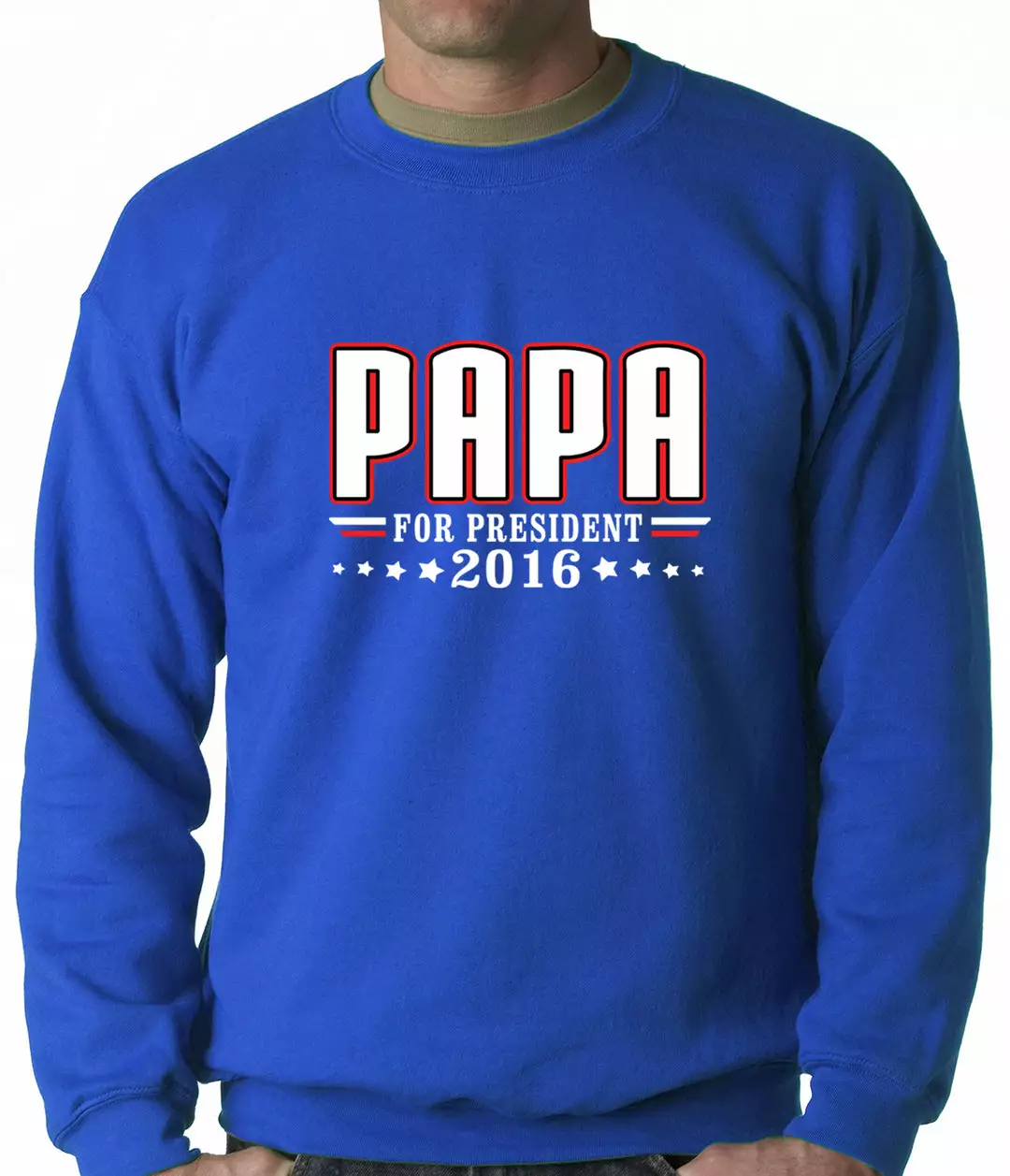 Bewild Positive Reinforcement PAPA For PRESIDENT 2016 - Vote For Papa Adult Crewneck 9 Bewild Positive Reinforcement PAPA For PRESIDENT 2016 - Vote For Papa Adult Crewneck