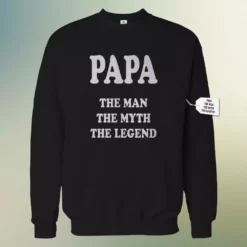 Bewild Papa - The Man, The Myth, The Legend Fathers Day Crewneck Sweatshirt