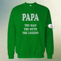 Bewild Papa - The Man, The Myth, The Legend Fathers Day Crewneck Sweatshirt